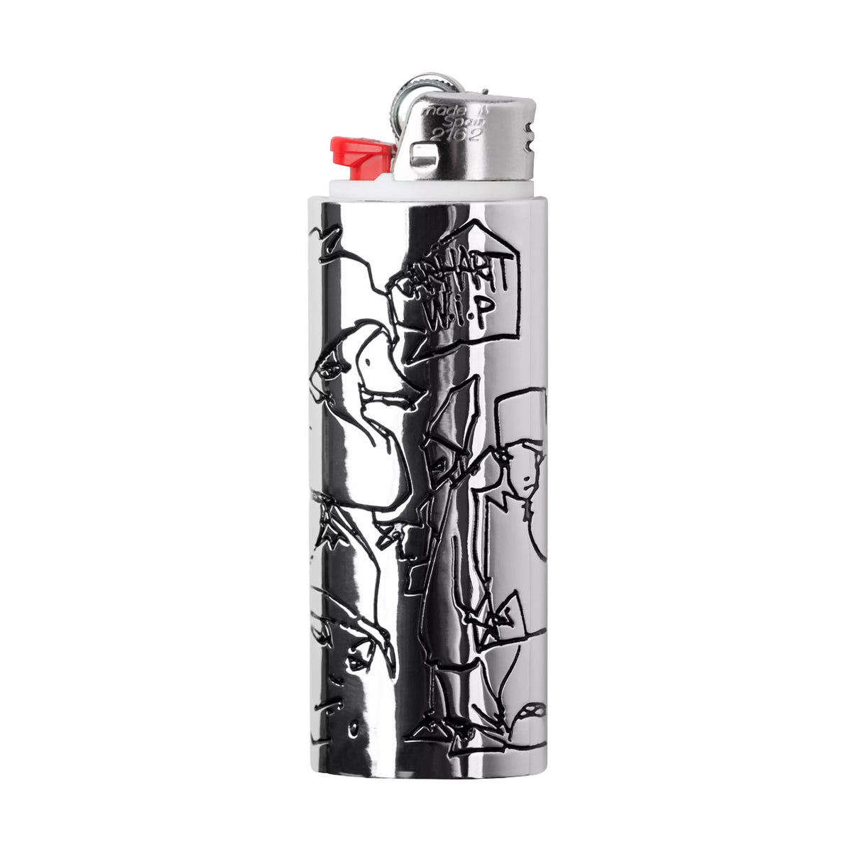 Blinkerfluid BIC Metal Lighter Case Silver
