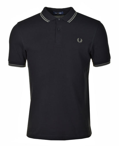 Twin Tipped Polo Shirt Black Field Green