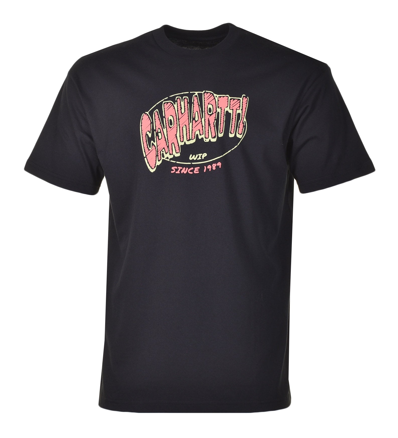 Short Sleeve Hot Script T Shirt Black