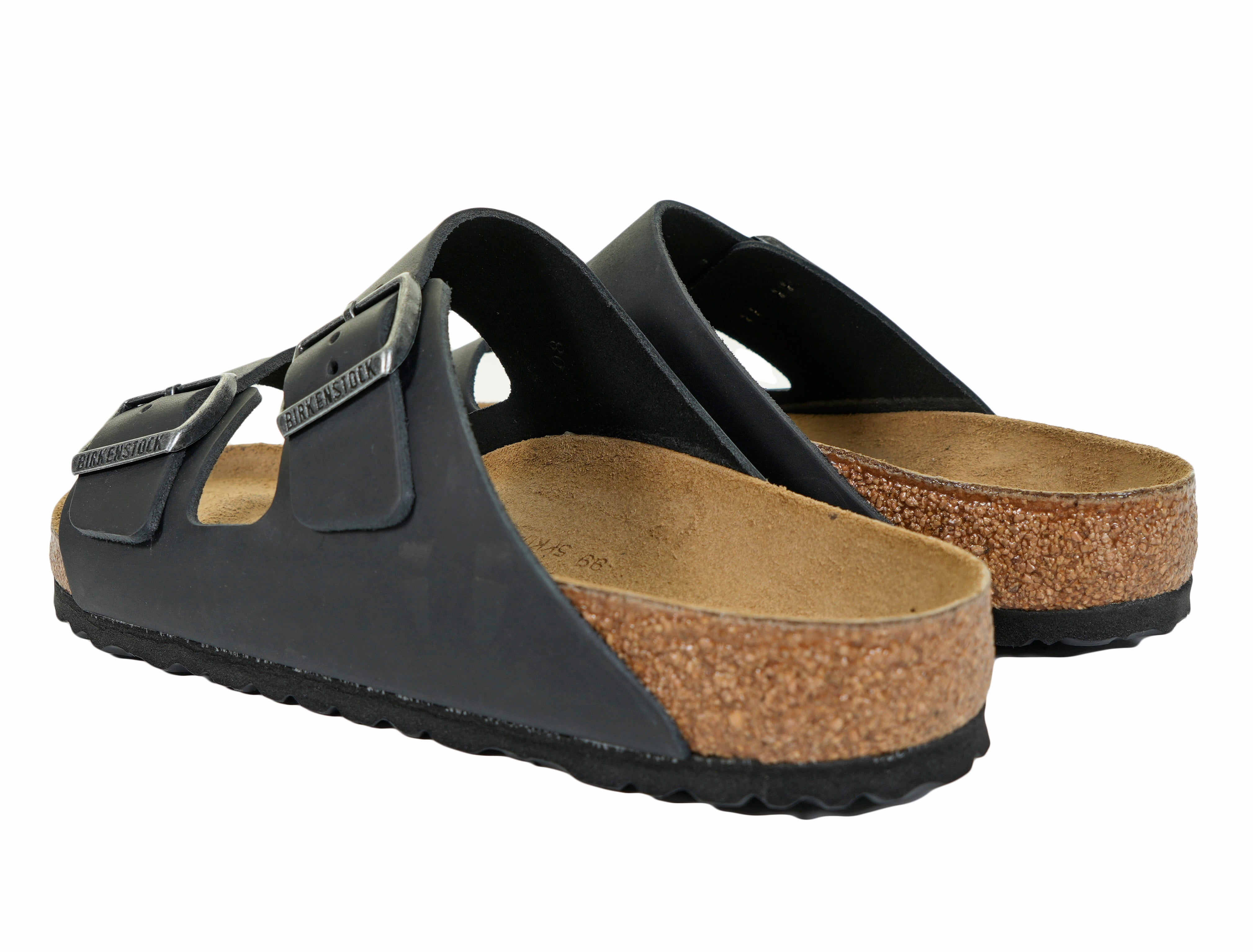 Birkenstock Arizona BS Black Leather Regular Width