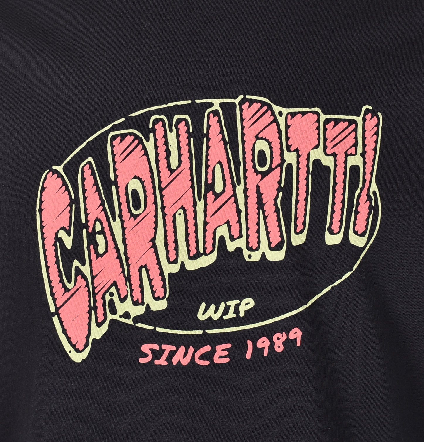 Short Sleeve Hot Script T Shirt Black