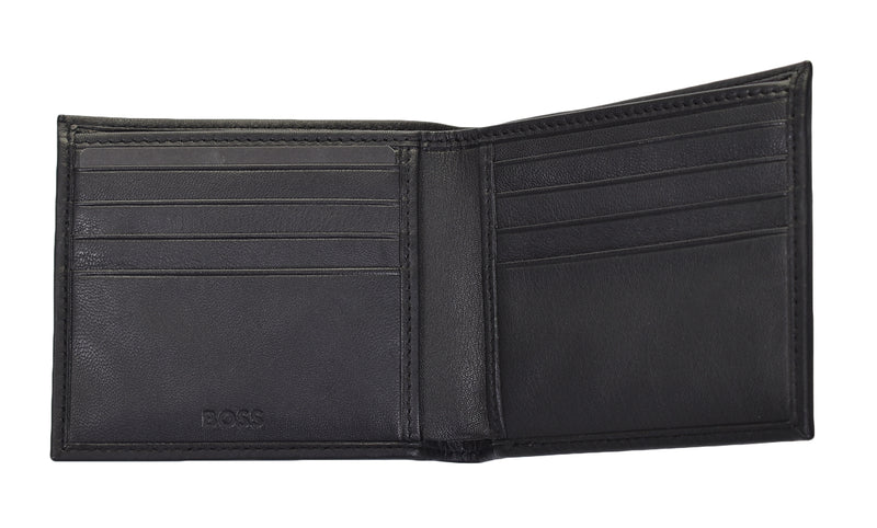 GBBM 8CC Soft Matte Leather Wallet Black
