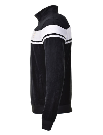 Damarind Velour Track Top Black