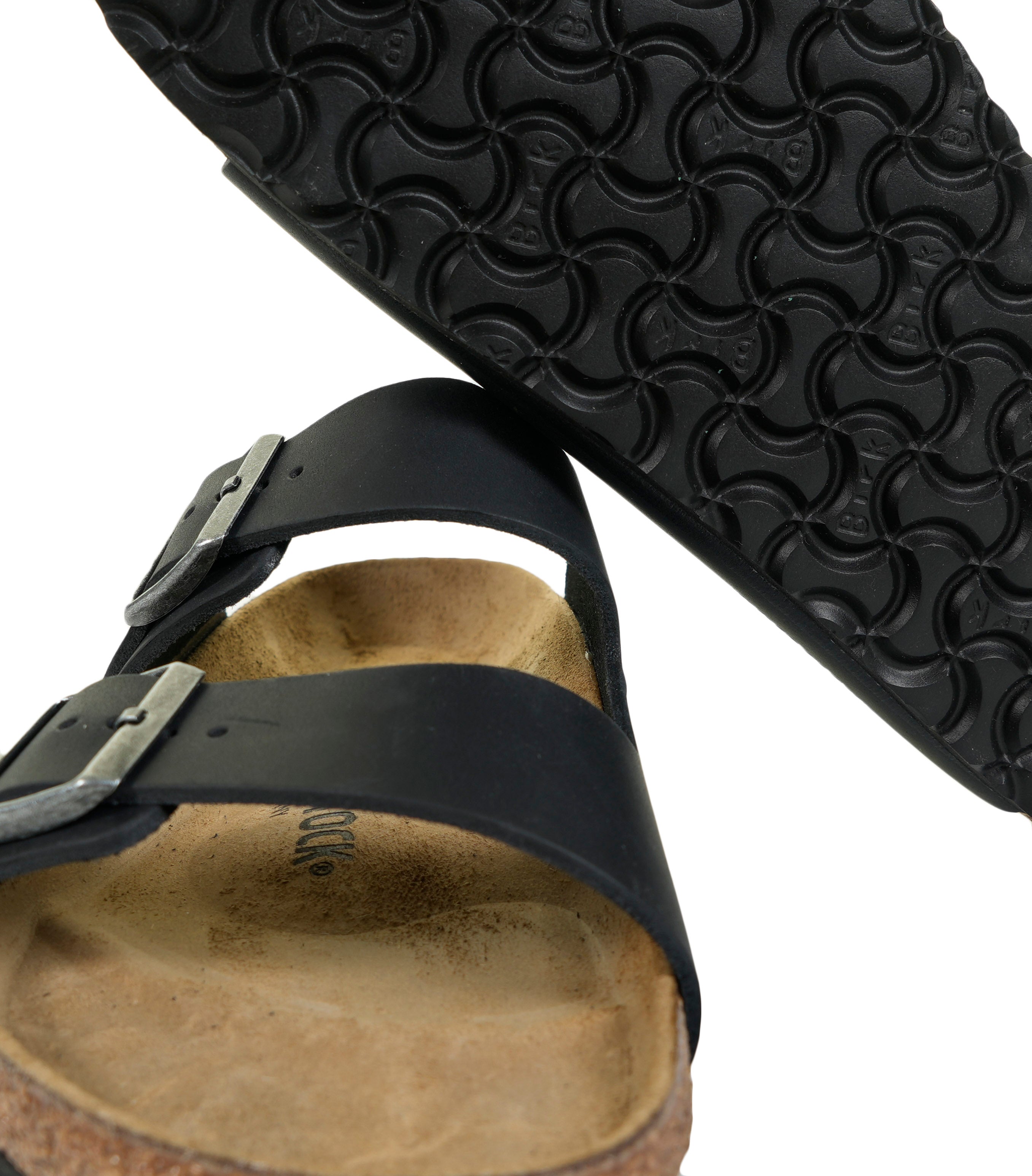 Birkenstock Arizona BS Black Leather Regular Width