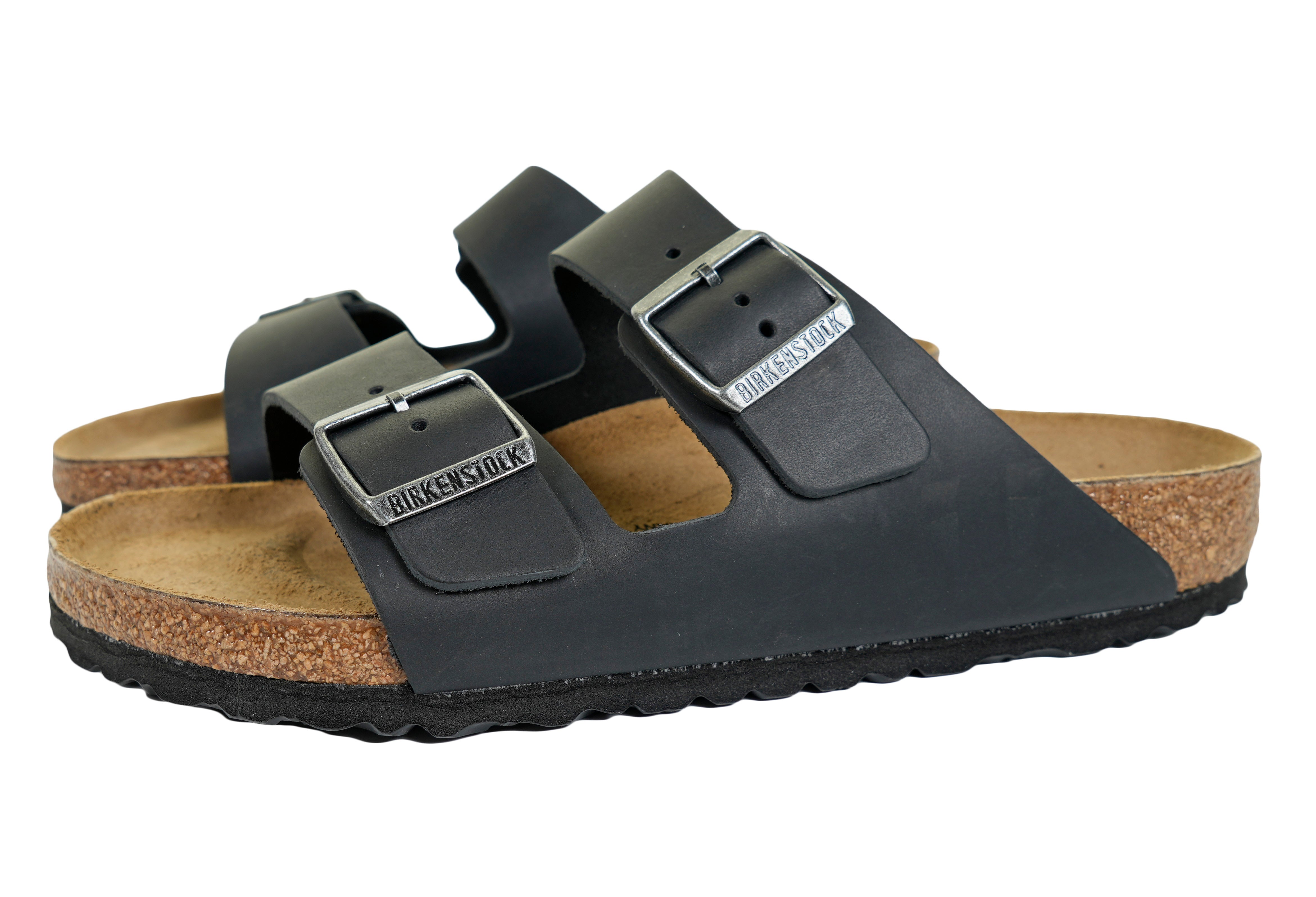 Birkenstock Arizona BS Black Leather Regular Width