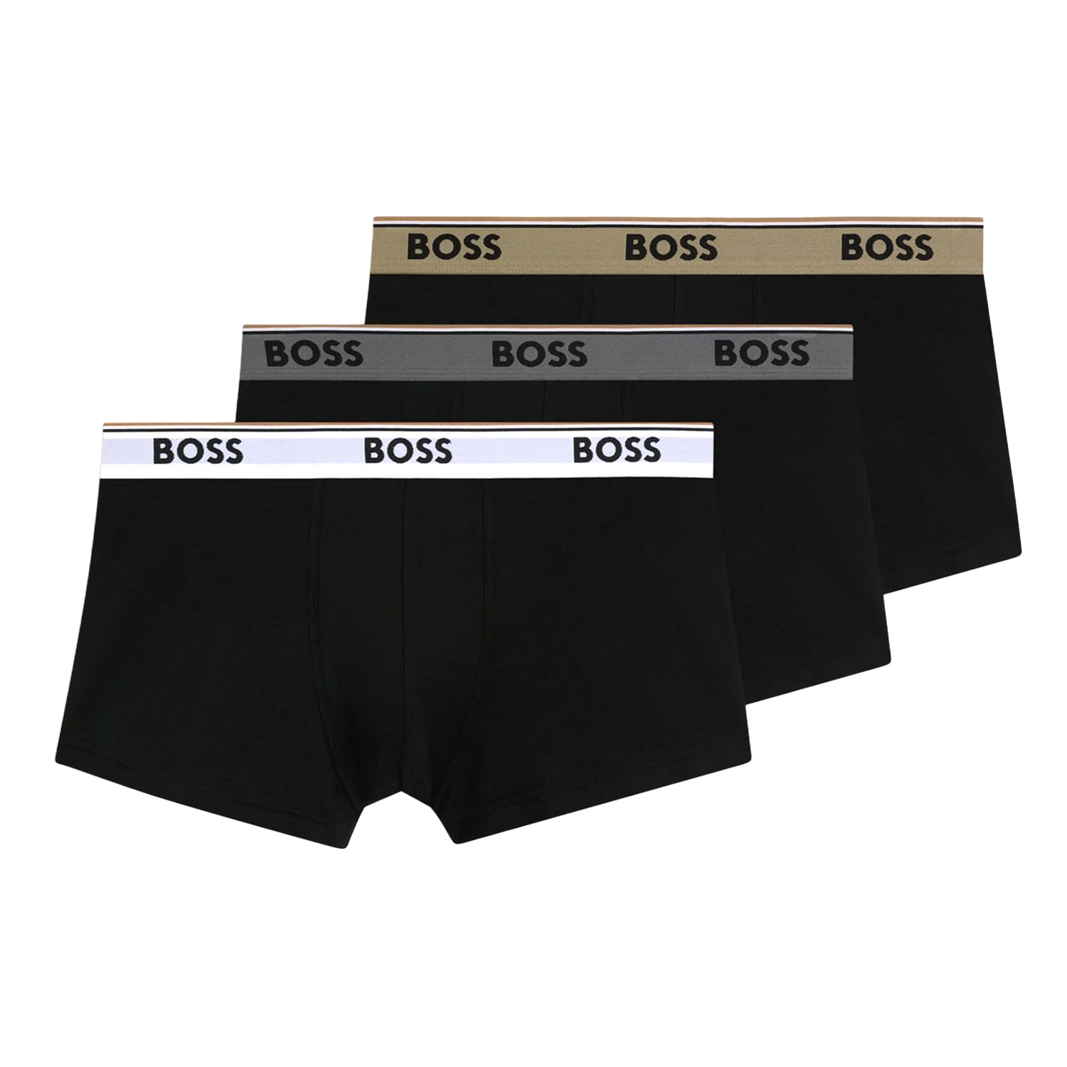 Boss 3 Pack Power Trunk Boxers 004 Black
