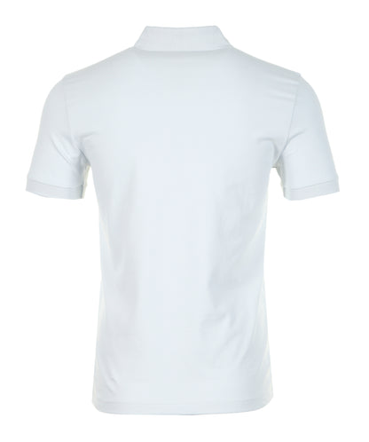 Back of Boss Passenger Polo Shirt in Light Pastel Grey