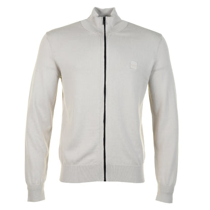Kanozip Knitted Cardigan Jacket Light Beige