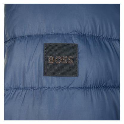 Odennis Full Zip Hooded Padded Jacket Dark Blue