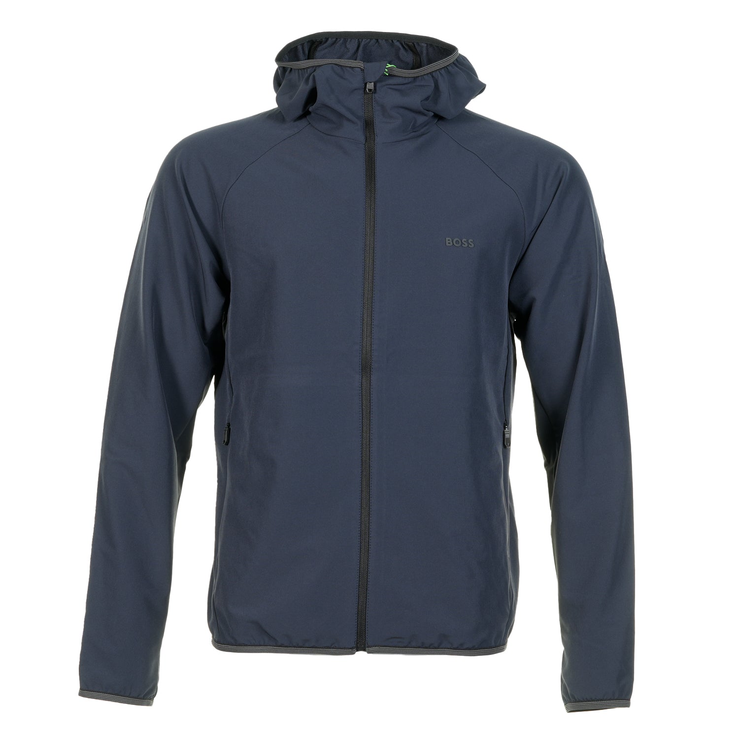 BOSS L Commuter Hooded Track Jacket Dark Blue