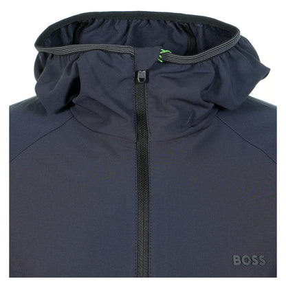 L Commuter Hooded Track Jacket Dark Blue