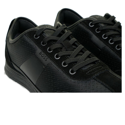 Boss Nitan Logo Low Trainers Black