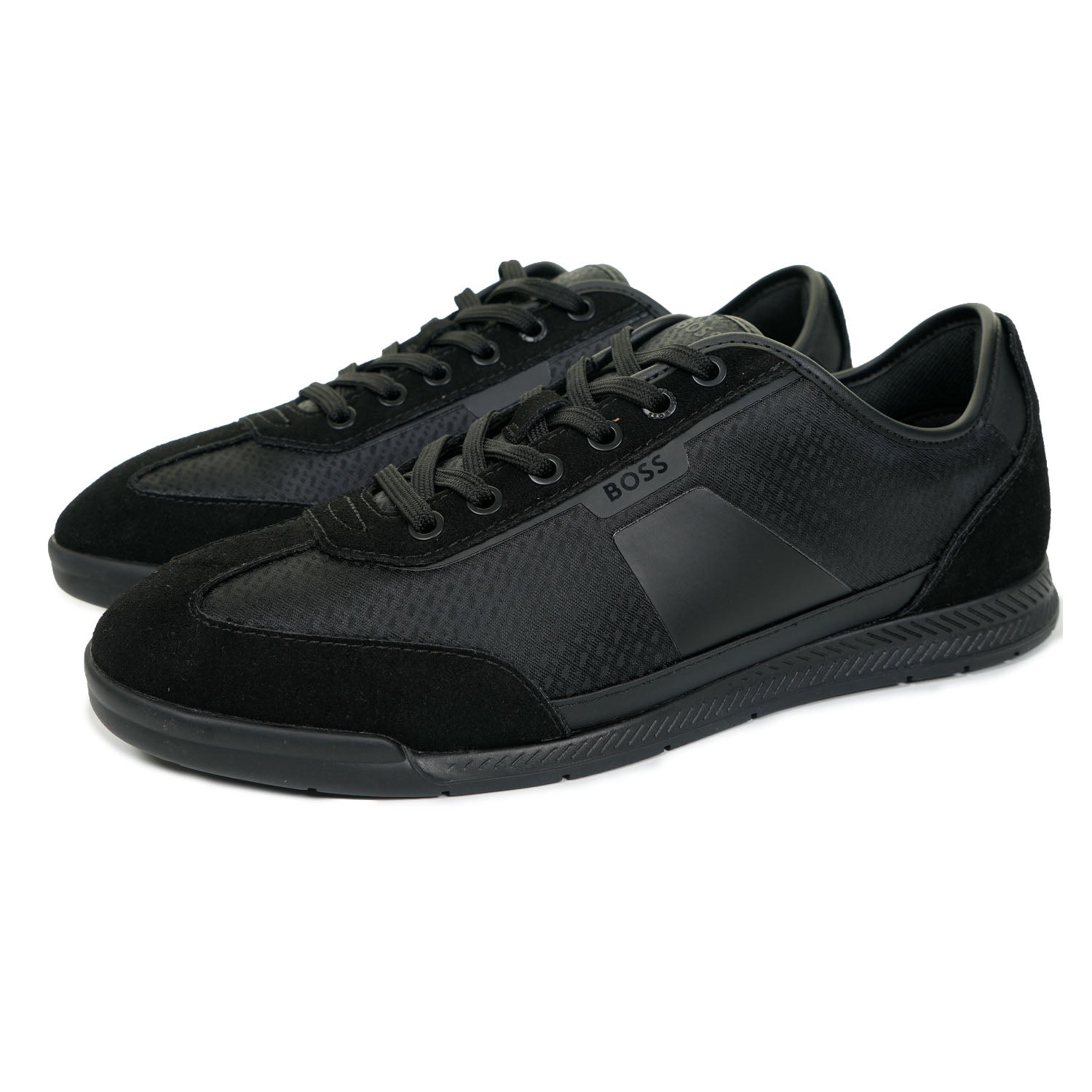 Boss Nitan Logo Low Trainers Black