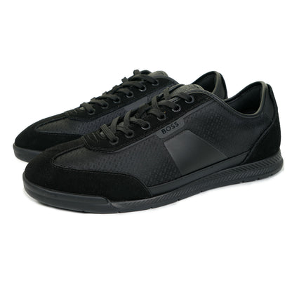 Boss Nitan Logo Low Trainers Black