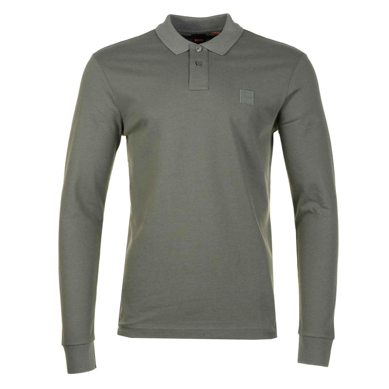 Passerby Long Sleeve Polo Shirt 078 Open Grey