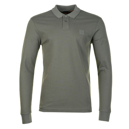 Passerby Long Sleeve Polo Shirt 078 Open Grey
