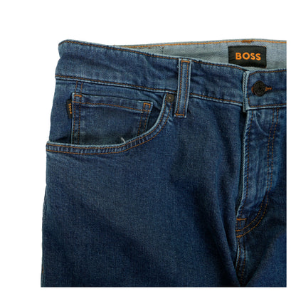 BOSS Re Maine Regular Fit Stretch Jeans 409 Dark Blue