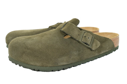 Boston Leve BS Clogs Regular Fit Suede Thyme