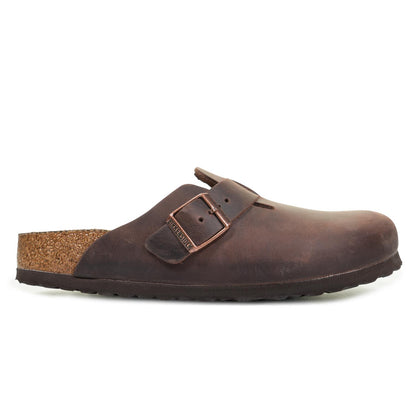 Boston BS Clogs Narrow Fit Oiled Leather Habana