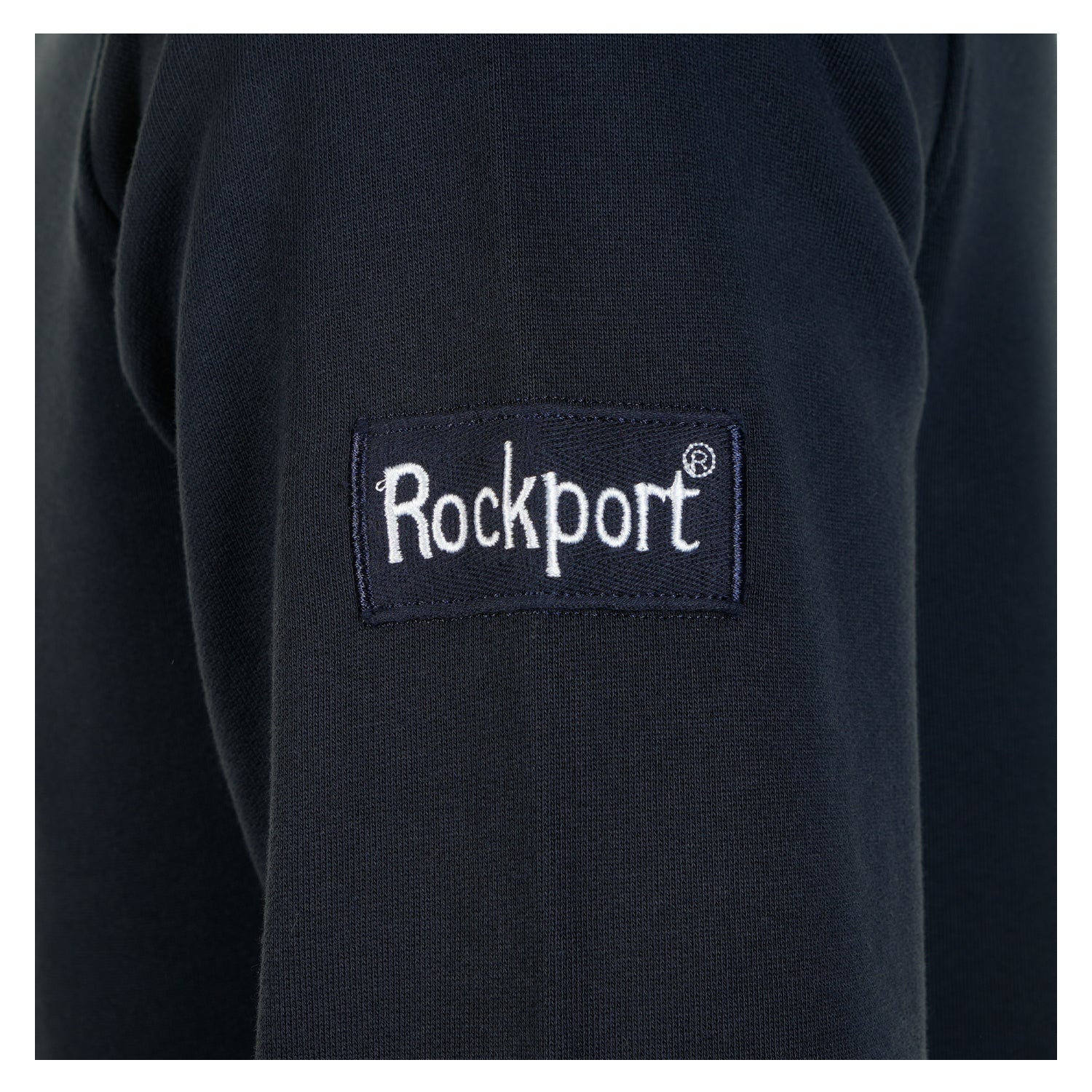 Boston 1/4 Zip Front Logo Sweatshirt Navy