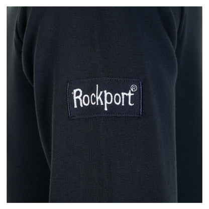 Boston 1/4 Zip Front Logo Sweatshirt Navy
