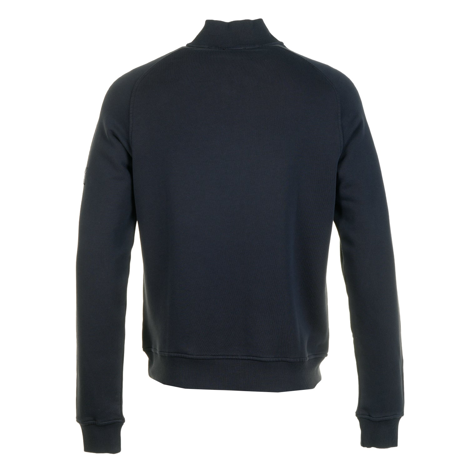Boston 1/4 Zip Front Logo Sweatshirt Navy