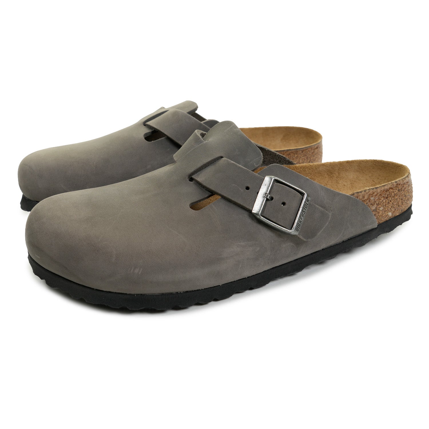 Boston BS Clogs Narrow Fit Iron Oiled Leather