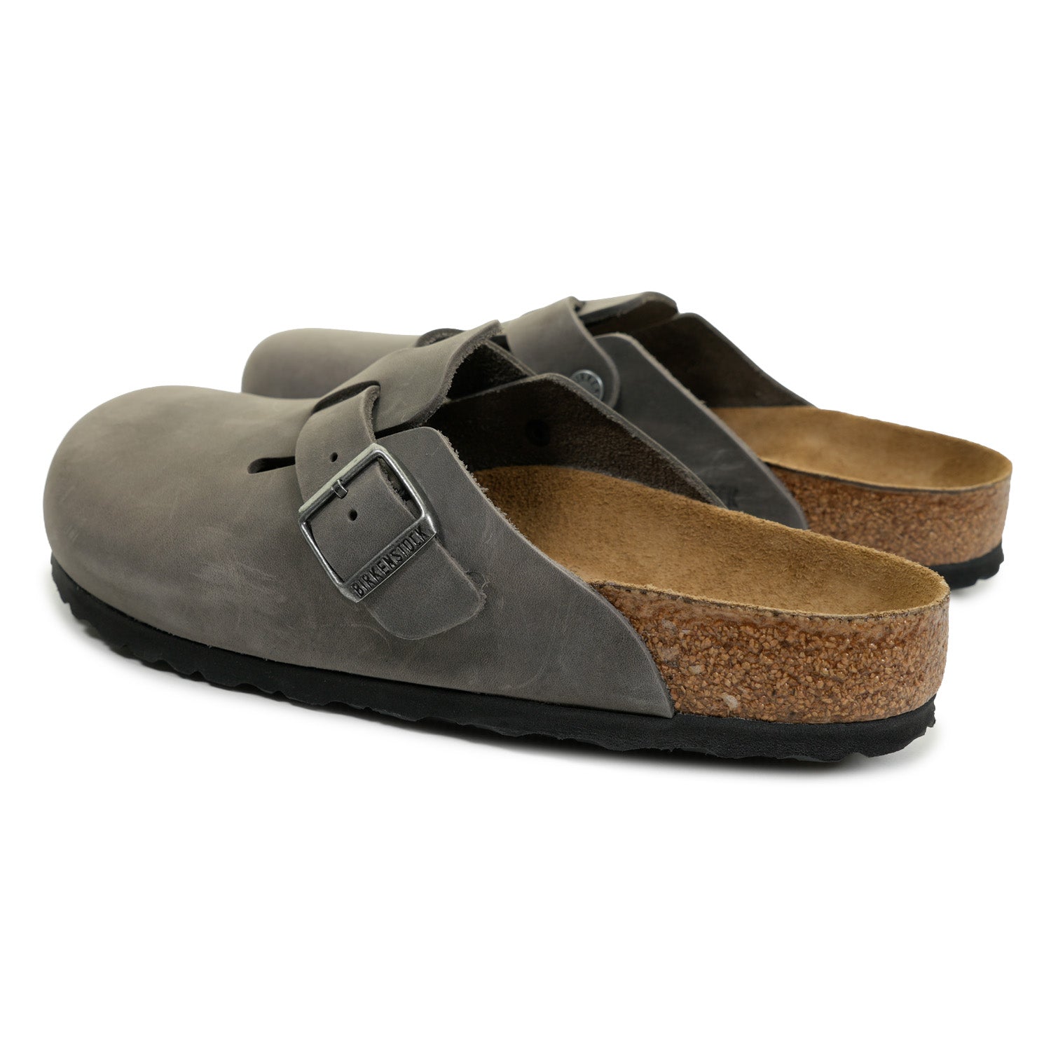 Boston BS Clogs Narrow Fit Iron Oiled Leather