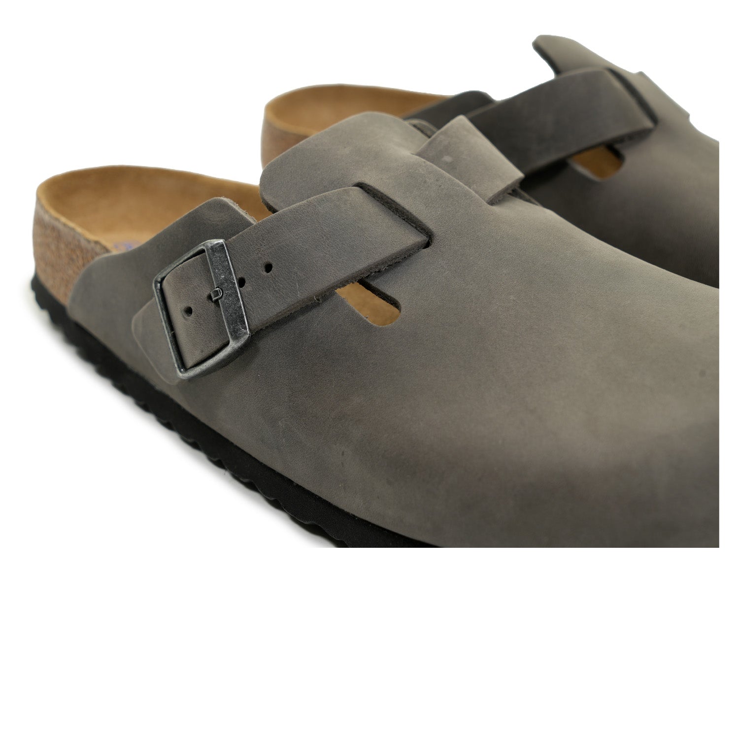 Boston BS Clogs Narrow Fit Iron Oiled Leather