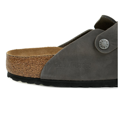 Boston BS Clogs Narrow Fit Iron Oiled Leather