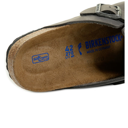 Boston BS Clogs Narrow Fit Iron Oiled Leather