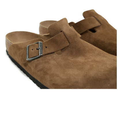 Boston Clogs BS Regular Fit Soft Footbed Suede Dark Tea Tonal