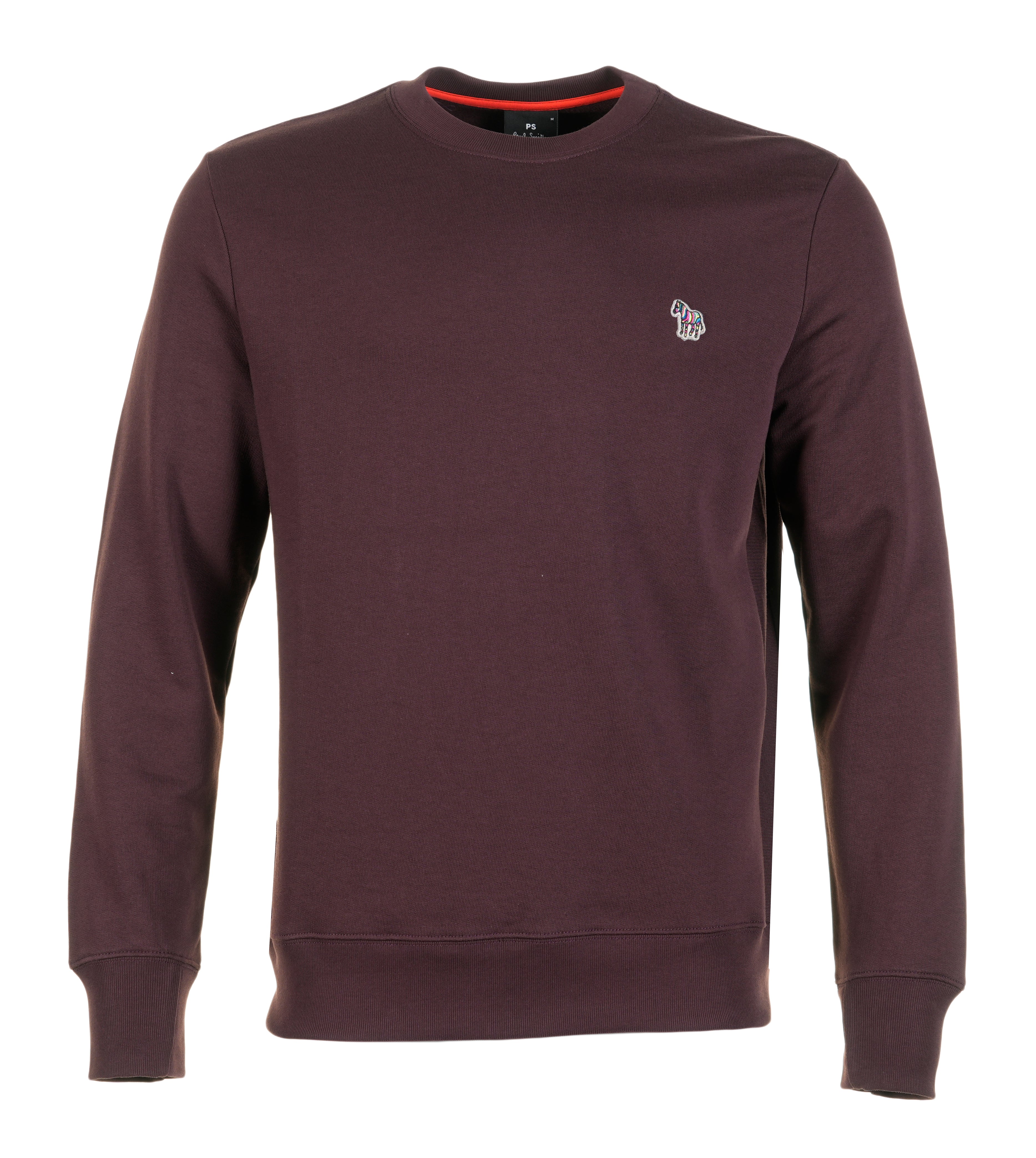 Zebra Crew Sweatshirt 29A Dark Red