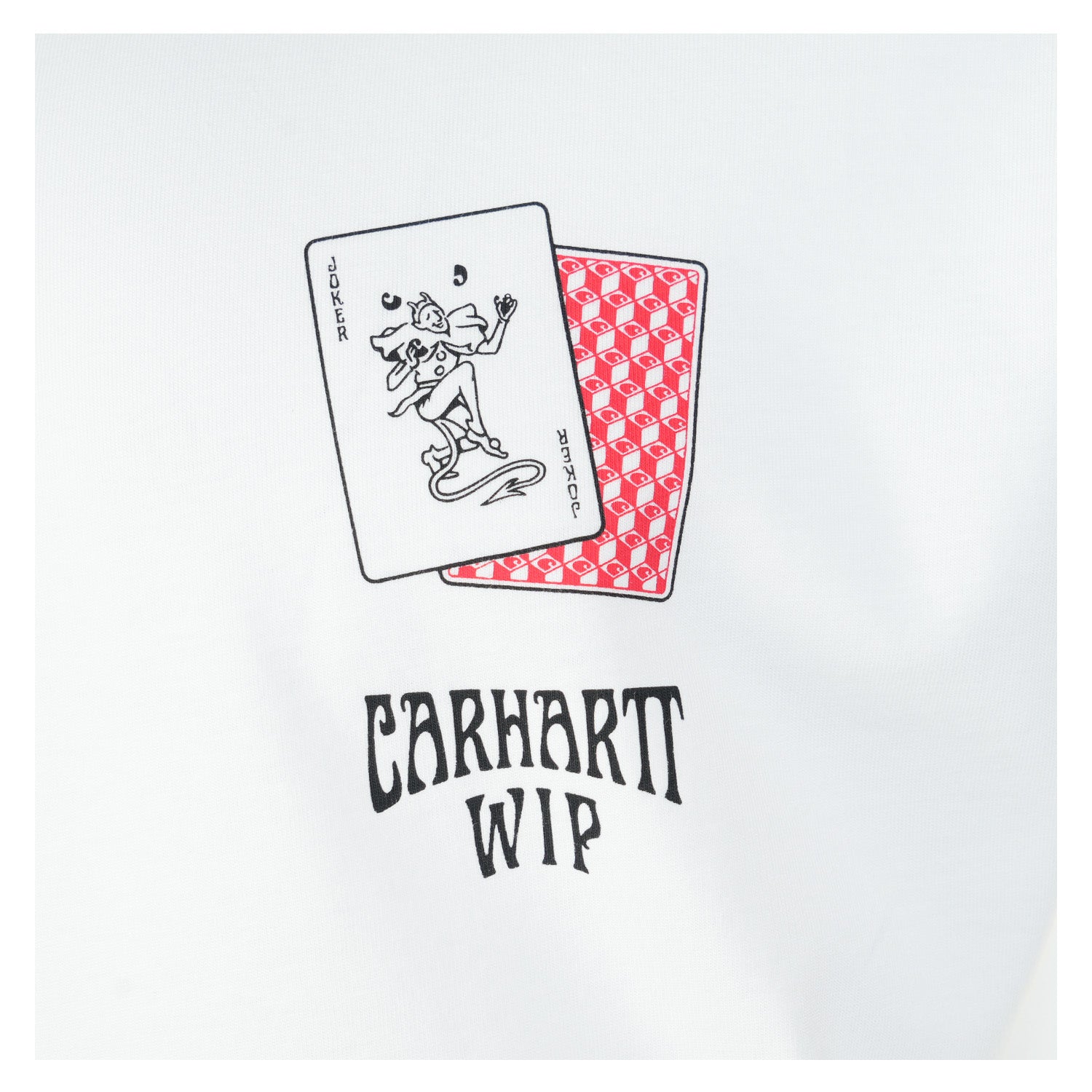 Short Sleeve Playing Cards T Shirt White