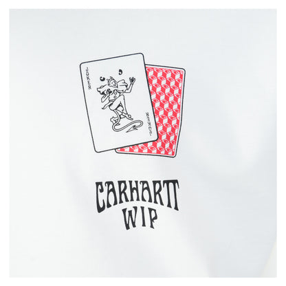 Short Sleeve Playing Cards T Shirt White