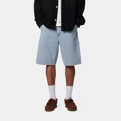 Nolan Denim Shorts Bleached Blue
