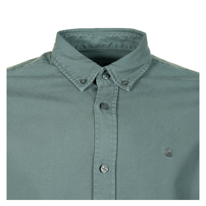 Long Sleeve Bolton Shirt Velvet Green