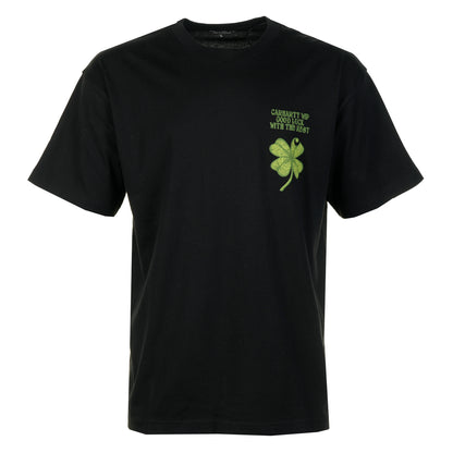 Short Sleeve Clover T Shirt Black