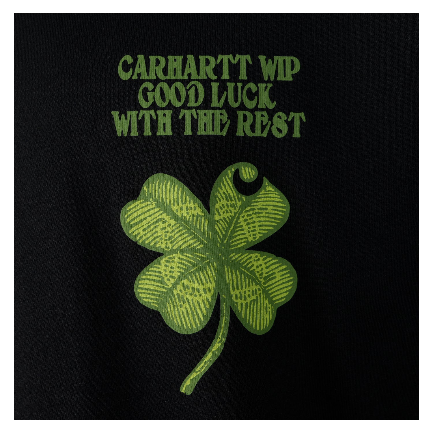 Short Sleeve Clover T Shirt Black