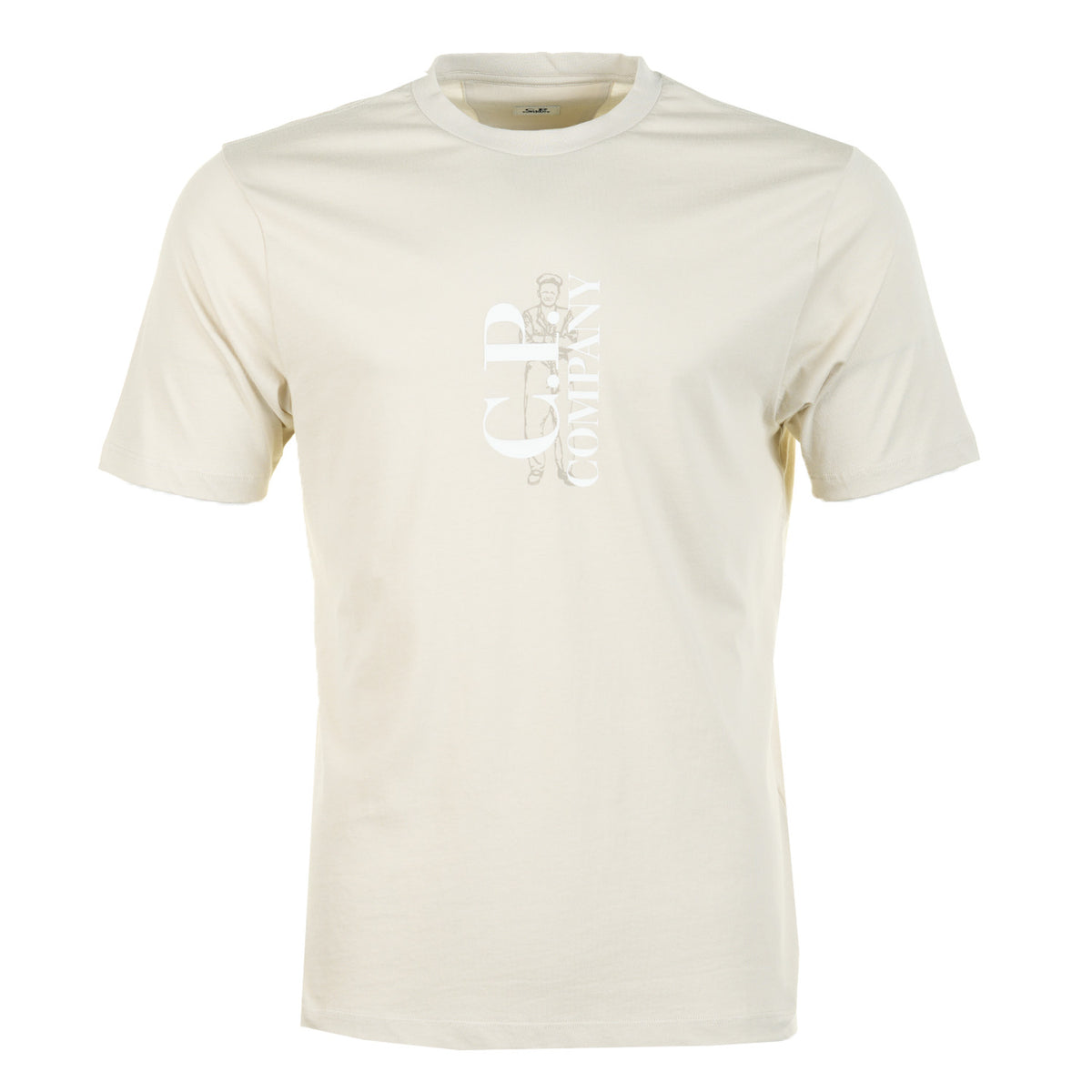 Short Sleeve Centre Graphic T Shirt Silver Birch