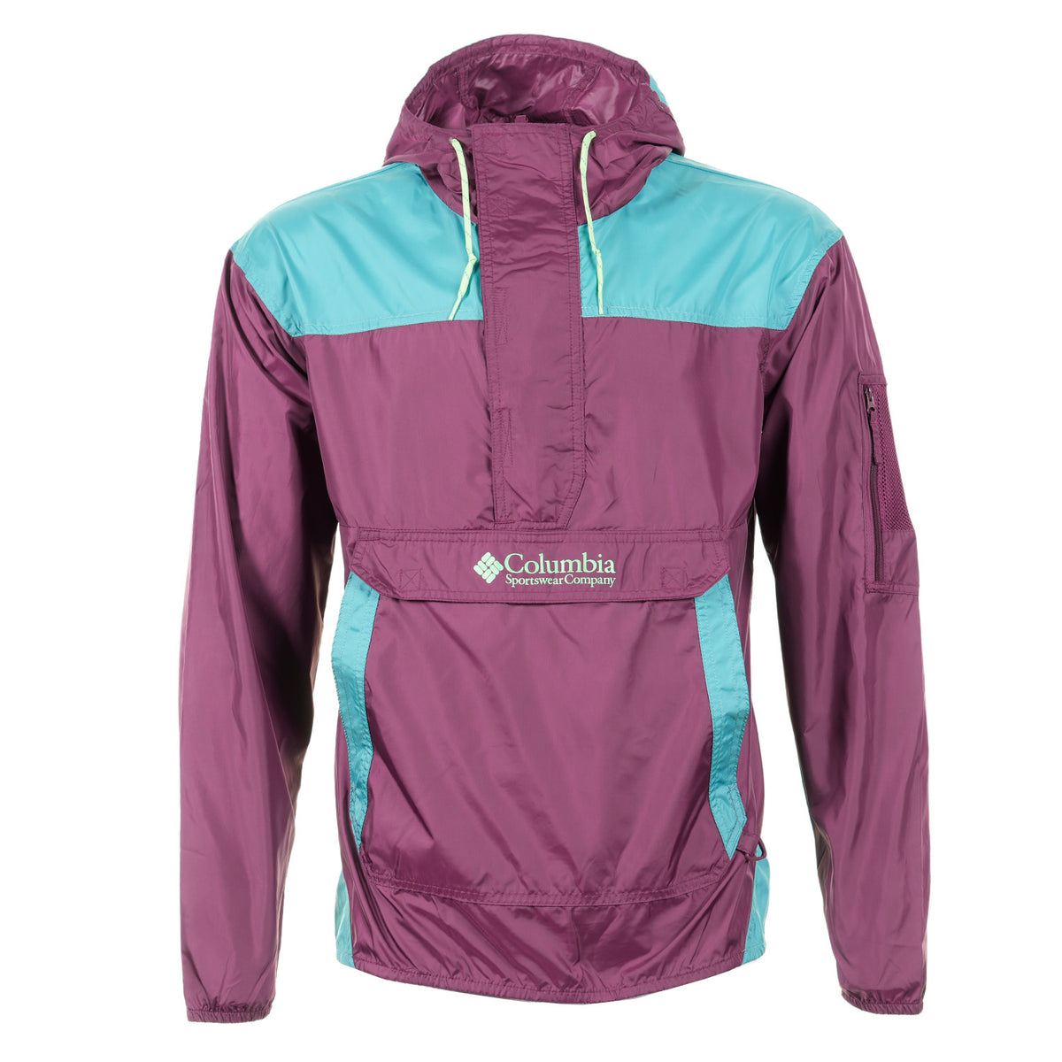 Challenger 2 Anorak Windbreaker Marionberry Teal
