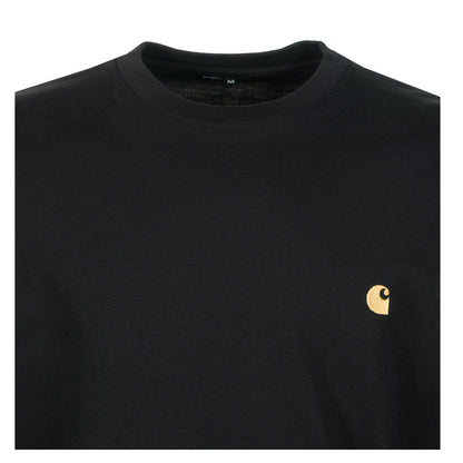 Long Sleeve Chase T Shirt Black Gold