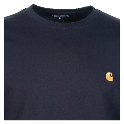 Long Sleeve Chase T Shirt Dark Navy Gold