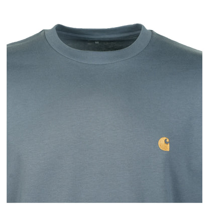 Long Sleeve Chase T Shirt Cozy Blue Gold
