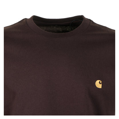 Short Sleeve Chase T Shirt Palisander / Gold