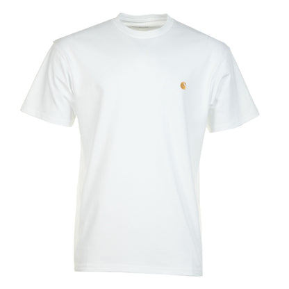 Short Sleeve Chase T Shirt White Gold