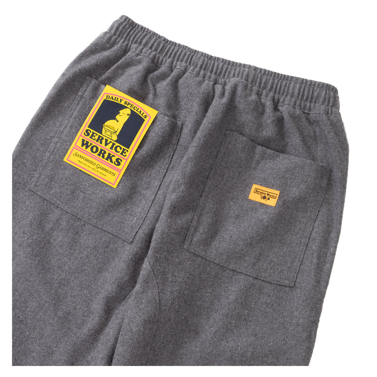 Flannel Chef Pants Charcoal
