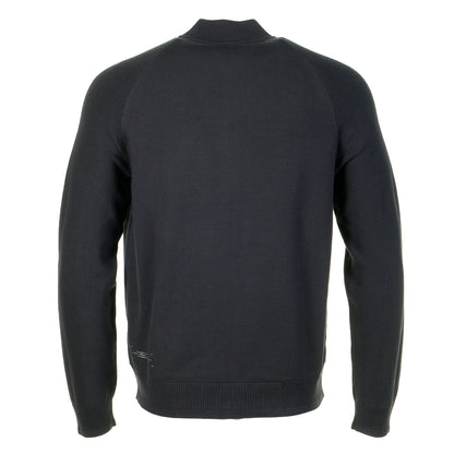 Civic Knitted Hybrid Cardigan Dark Blue