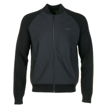 Civic Knitted Hybrid Cardigan Black