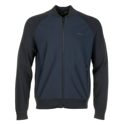 Civic Knitted Hybrid Cardigan Dark Blue